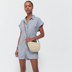 UO / Dress Forum Linen Shortall Coverall - S
